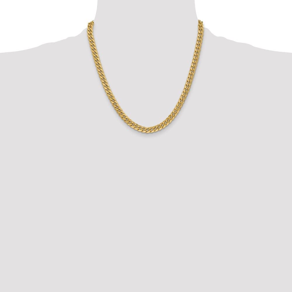 14K Yellow Gold 6mm Miami Cuban Chain Necklace G478521