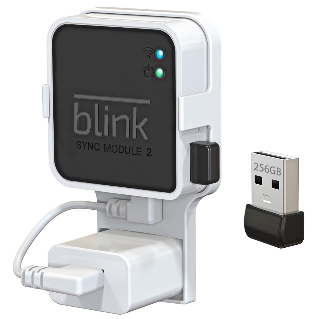 256GB USB Flash Drive with Outlet Wall Mount I95829