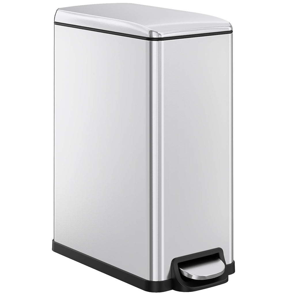 13.2 Gal Stainless Steel Slim Kitchen Trash Can Z340