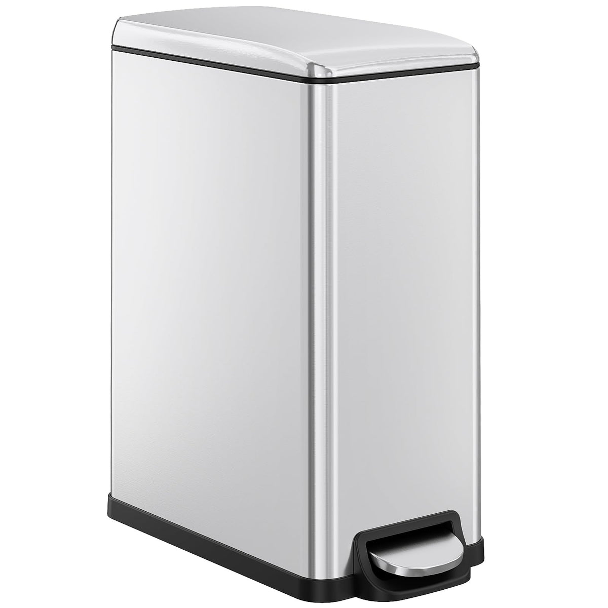 13.2 Gal Stainless Steel Slim Kitchen Trash Can Z340