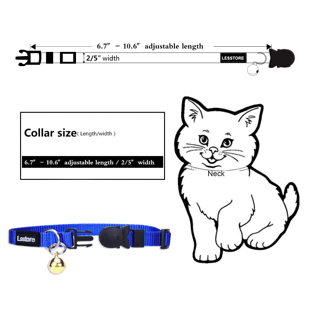 Nylon Cat Collar Breakaway with Bell T7301