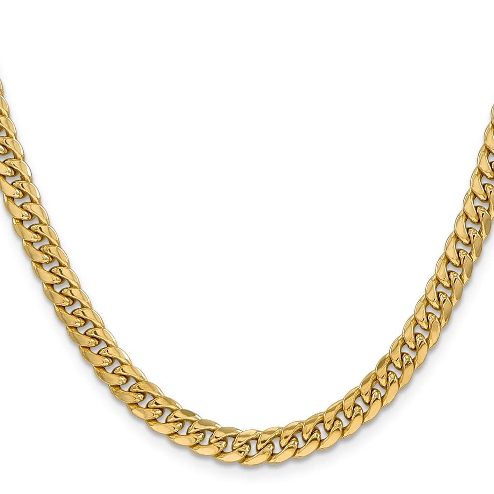 14K Yellow Gold 6mm Miami Cuban Chain Necklace G478521