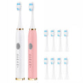 2 Pack Electric Toothbrush with 10 Replacement Brush Head H1962