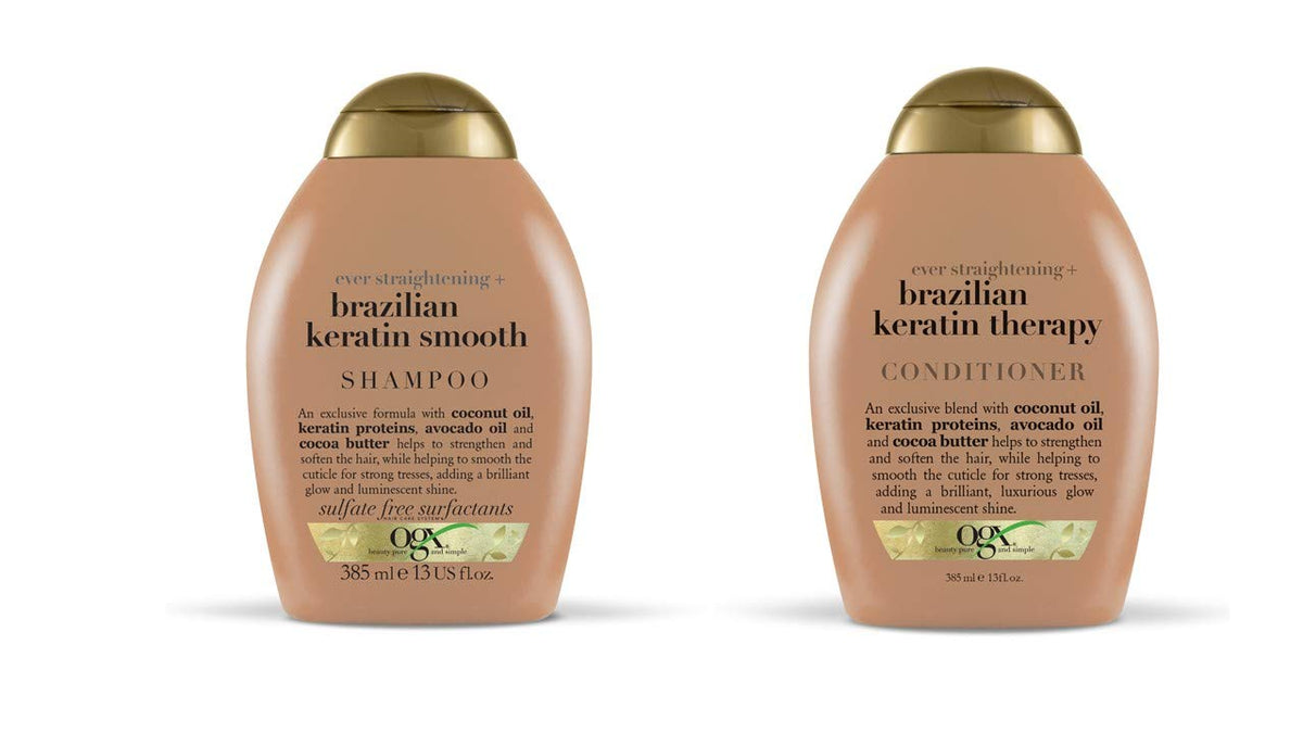 Keratin Shampoo and Conditioner 13 Oz 2 Bottle Set I74595