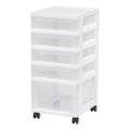 5 Drawer Rolling Storage Cart with Organizer Top O443356