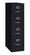 4 Drawer Letter Width Vertical File Cabinet Black Y344584