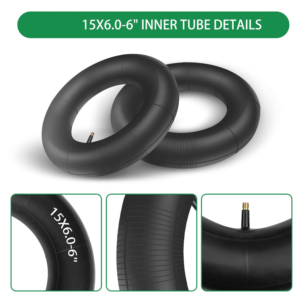 15x6.00-6 Inner Tube with TR-13 Straight Valve Stem X1182