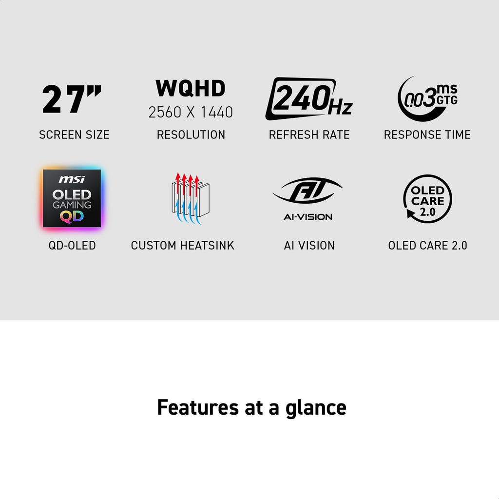 27-Inch WQHD 240Hz QD-OLED Gaming Monitor X803