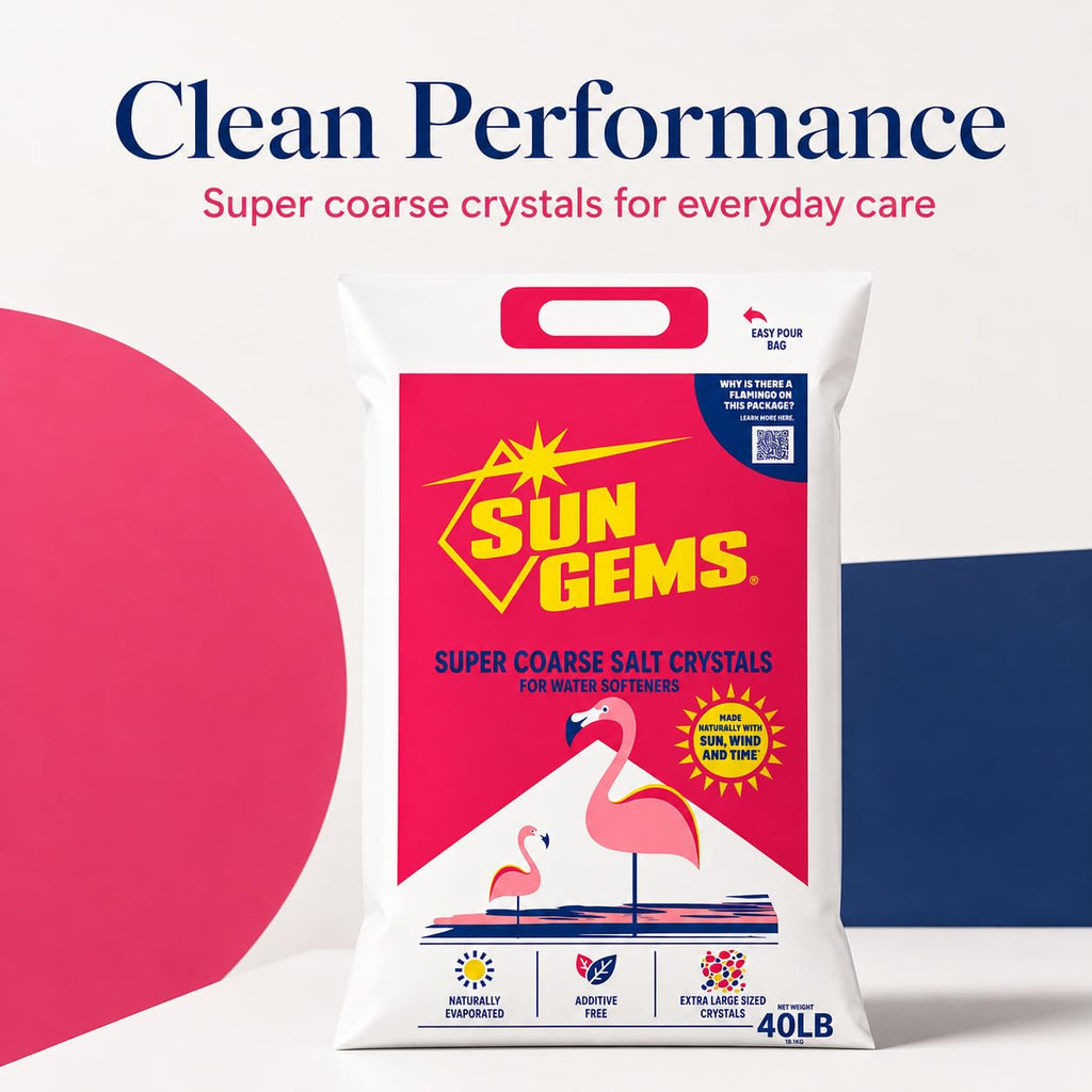Super Coarse Water Softener Salt Crystals 40 lb Additive Free U6157
