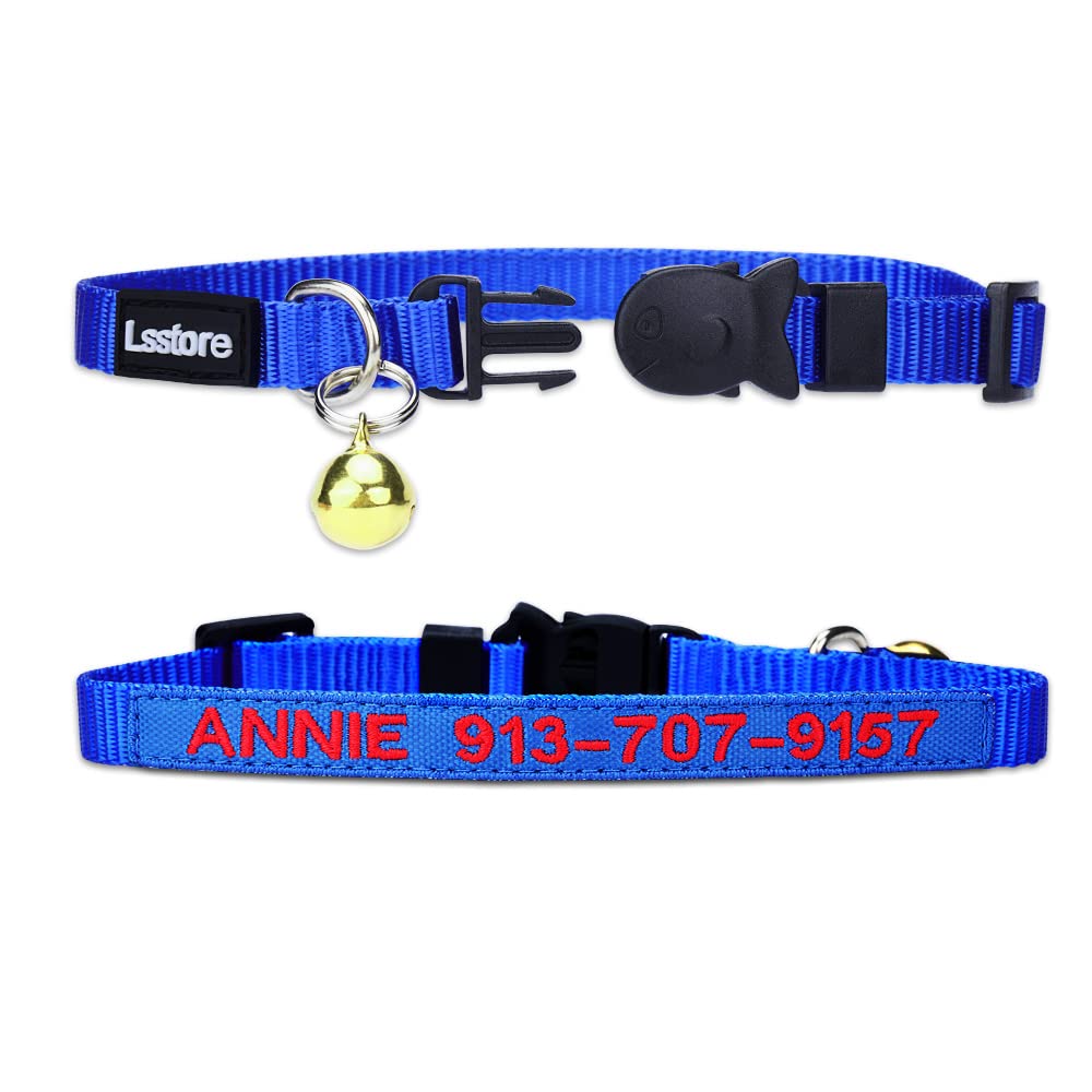 Nylon Cat Collar Breakaway with Bell T7301