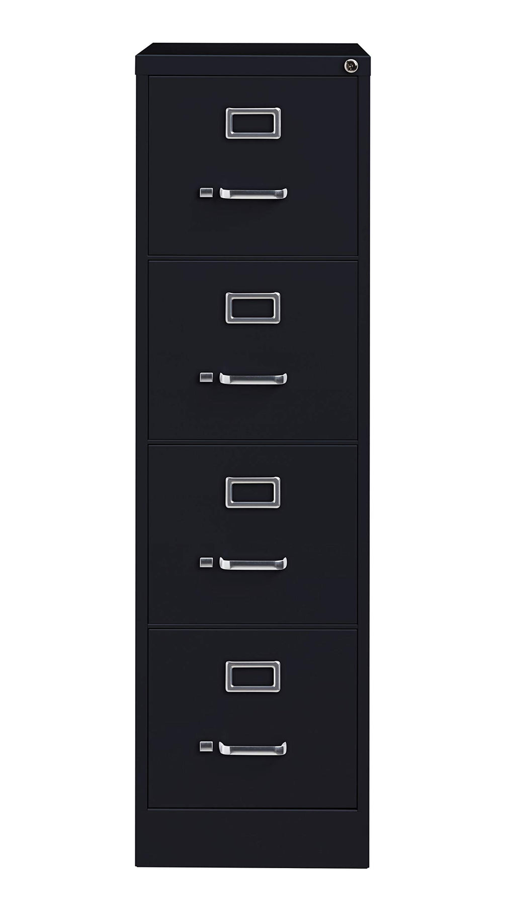 4 Drawer Letter Width Vertical File Cabinet Black Y344584