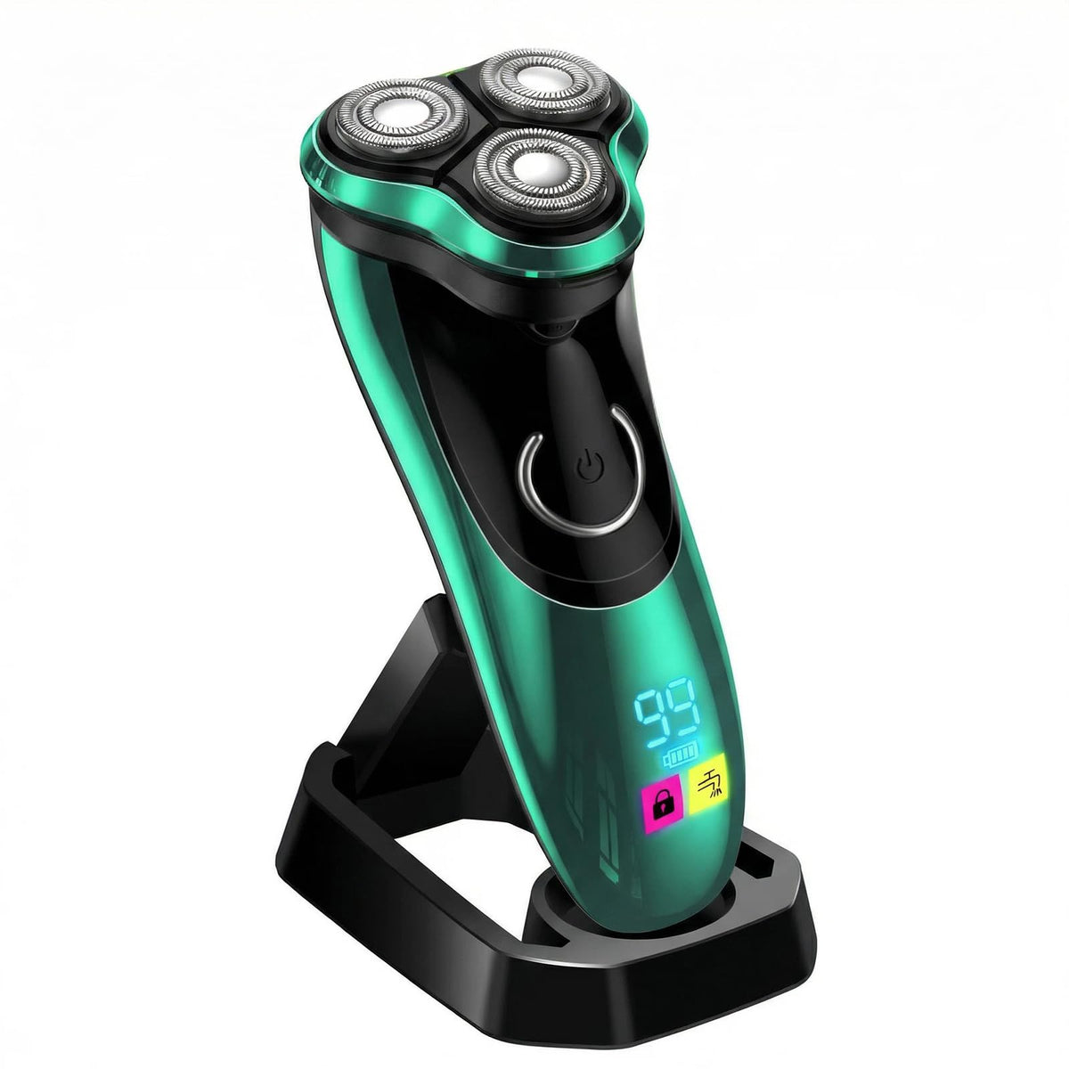 Cordless Rechargeable Rotary Electric Razor with Pop-Up Trimmer A257067