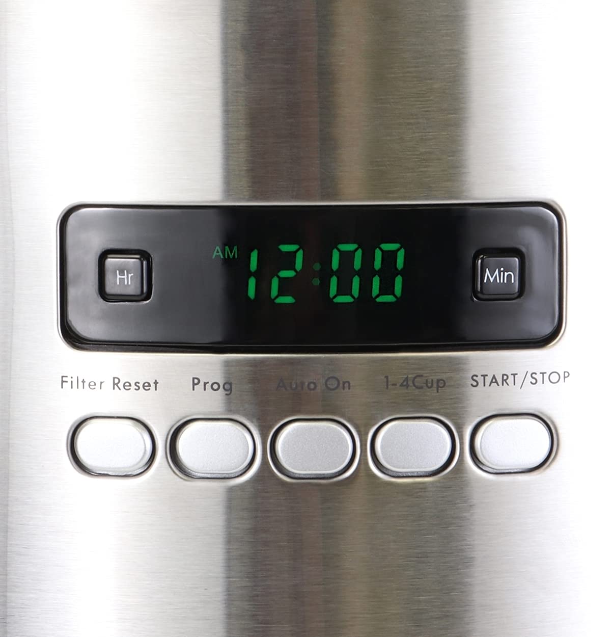 12 Cup Programmable Drip Coffee Maker with Glass Pot, Black U998017