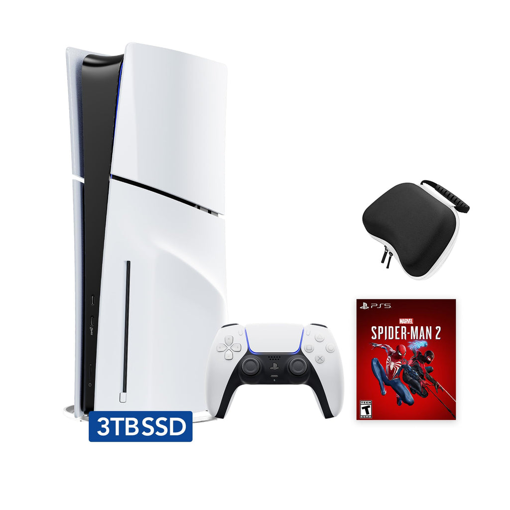 White Slim Disc Edition Gaming Console Bundle with Wireless Controller H11305