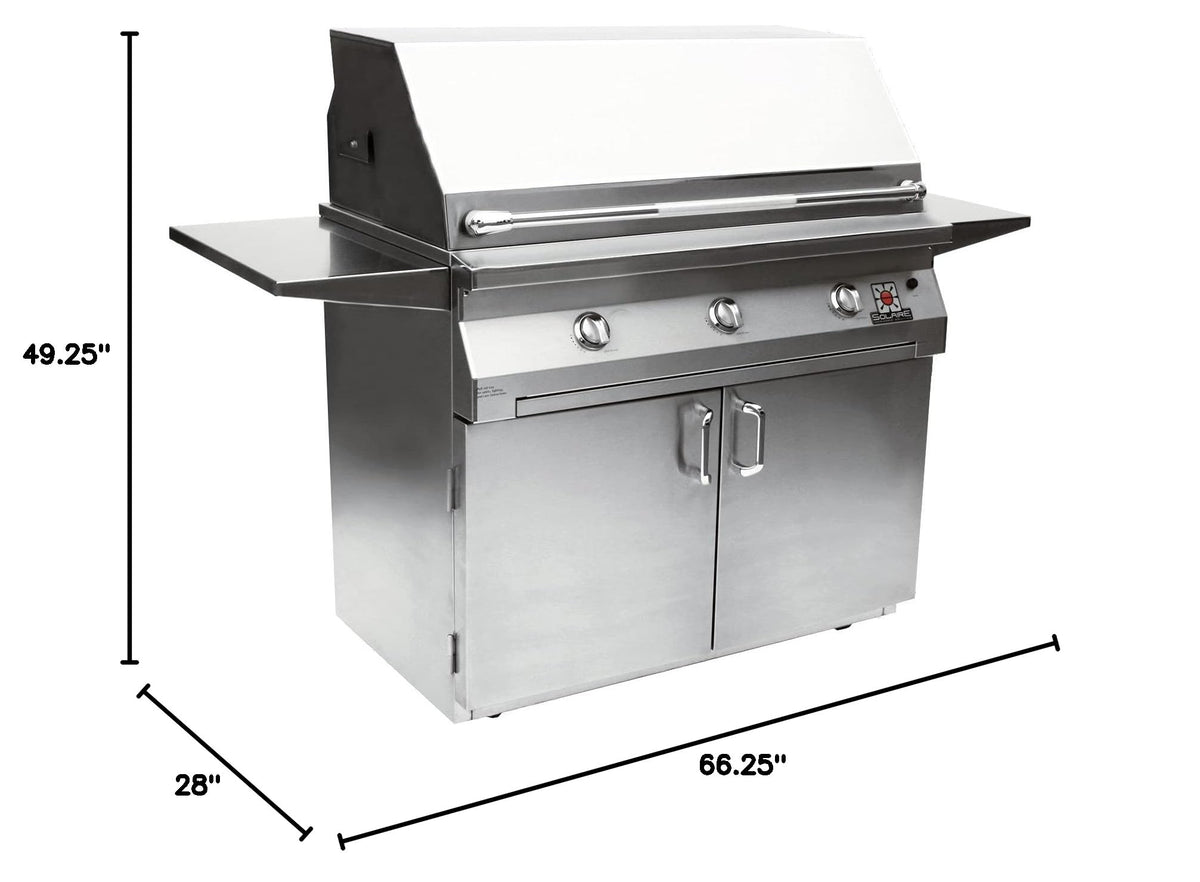 42 Inch Infra-Red Gas Grill On Cart LP Q153