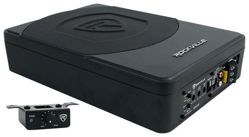 10" Powered Under-Seat Subwoofer with Amp Wiring Kit A490