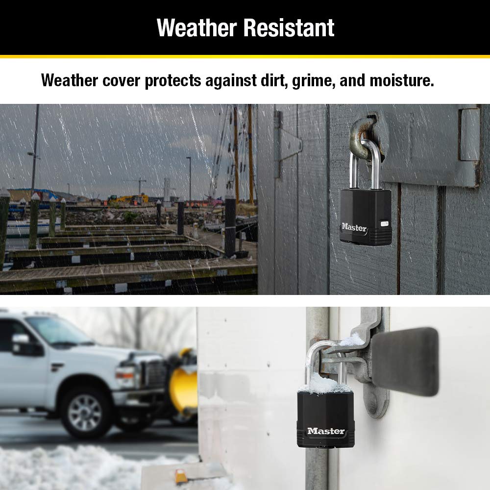 Heavy-Duty Keyed Outdoor Padlock 4-Pack C6923