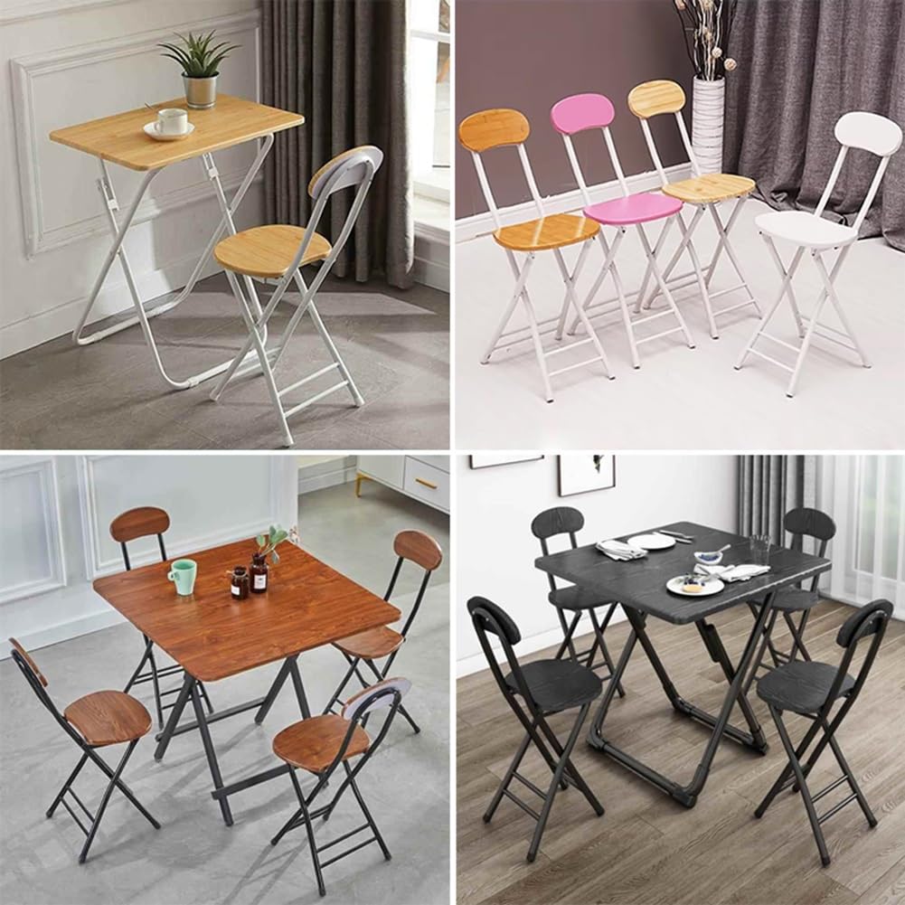 18 Inch Black Folding Bar Stool with Backrest and Footrest X713118