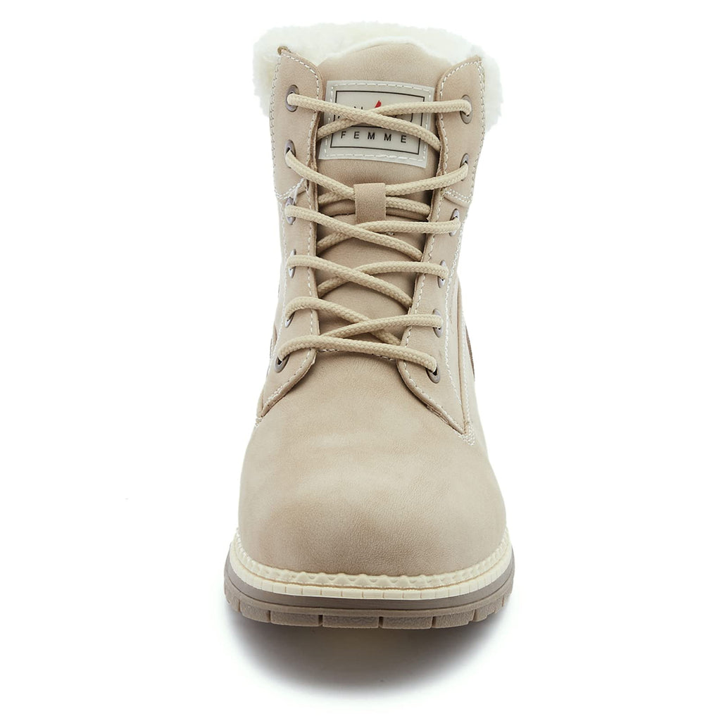 Waterproof Warm Fur Ankle Boots V428