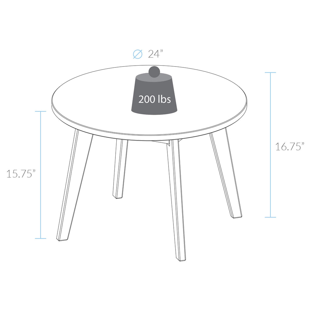 Hardwood Round Coffee Table W91748