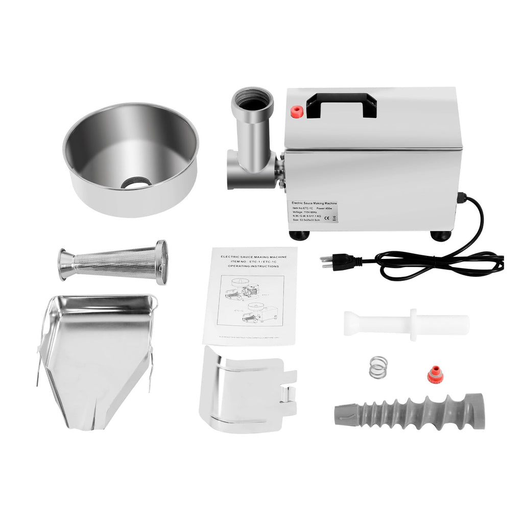 110V 450W Stainless Steel Electric Tomato Strainer Z341
