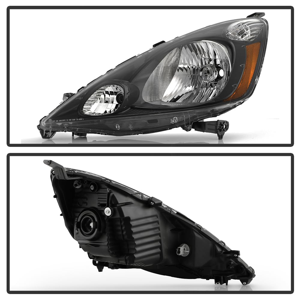 Grey Housing Headlights Pair Set Driver & Passenger Side W93319