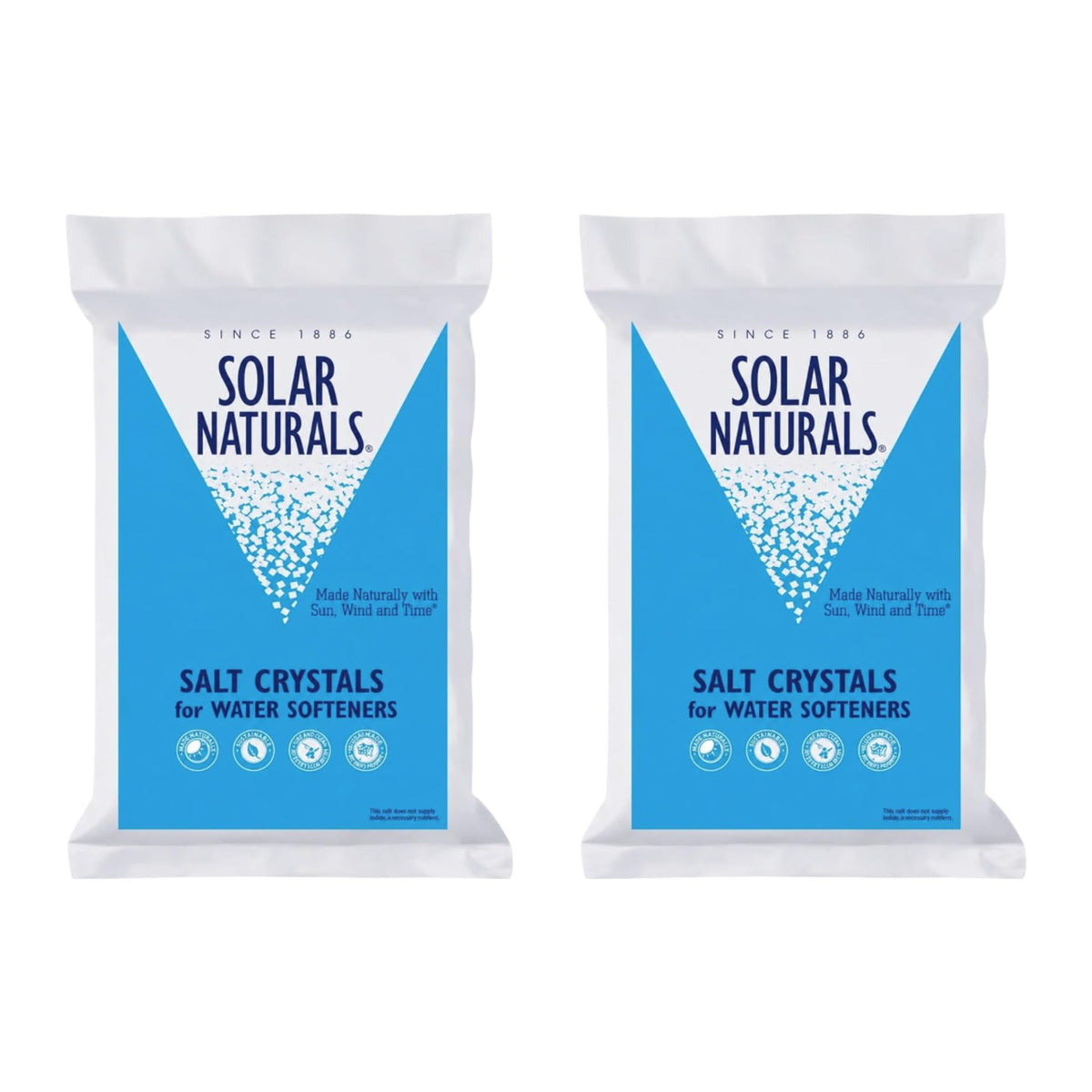 Salt Crystals for Water Softeners, 2 x 40 lb K6982