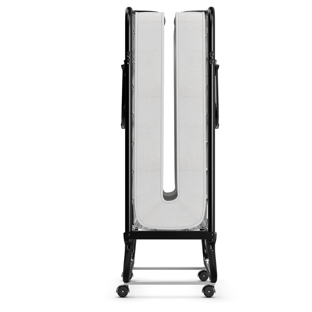 Folding Bed with Memory Foam Mattress and Metal Frame on Wheels X3481
