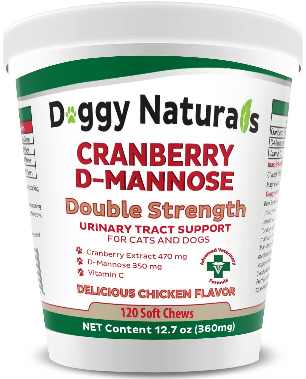 Cranberry D-Mannose Soft Chew 11.4 oz 120 Count Z7794