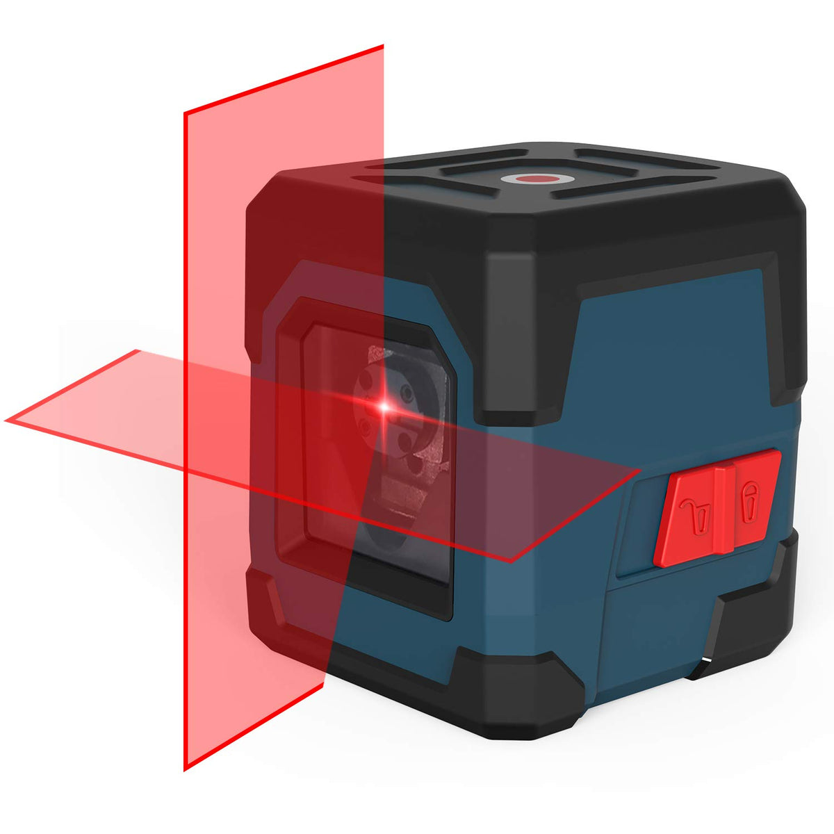Cross Line Laser Level with Self-Leveling, Vertical and Horizontal Line, 360 Degree, Carrying Pouch, Battery Included B5872