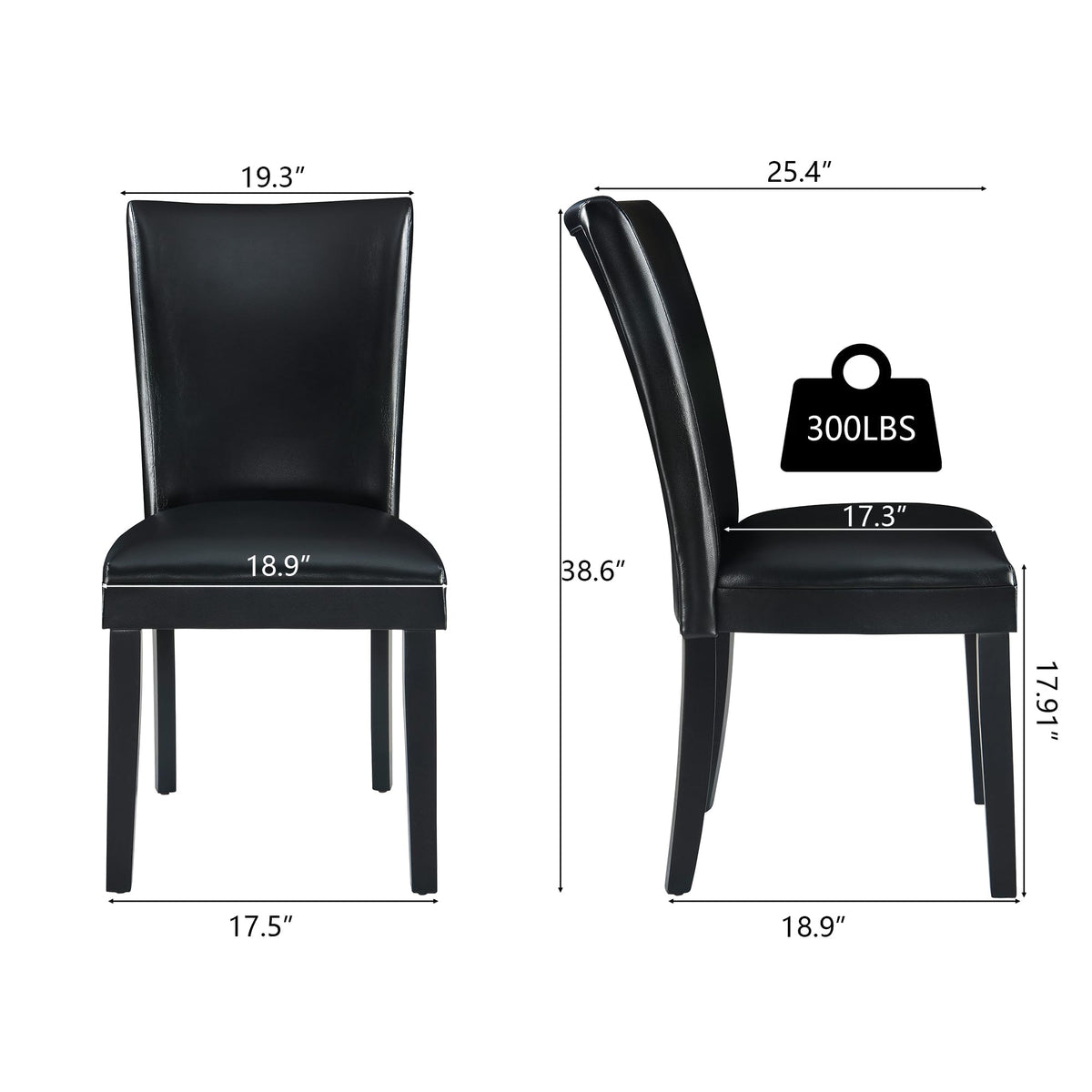 Set of 6 Solid Wood Upholstered Dining Chairs P869715