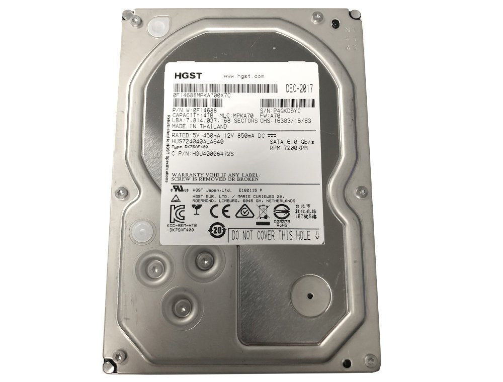 4TB 7200RPM SATA 3.5in Enterprise Hard Drive W89606