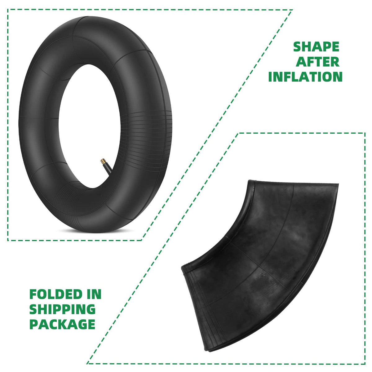 15x6.00-6 Inner Tube with TR-13 Straight Valve Stem X1182