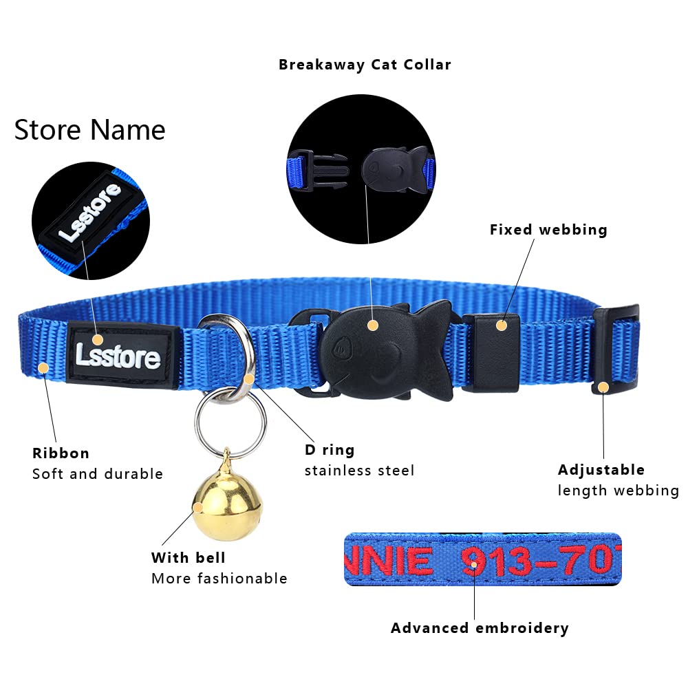 Nylon Cat Collar Breakaway with Bell T7301