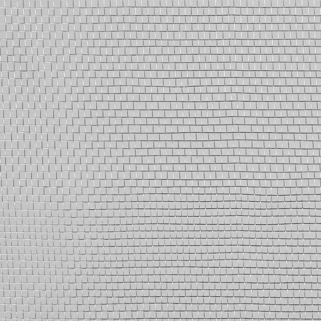 Aluminum Mesh Screen 39.4x196.9 Inches Silver E20899