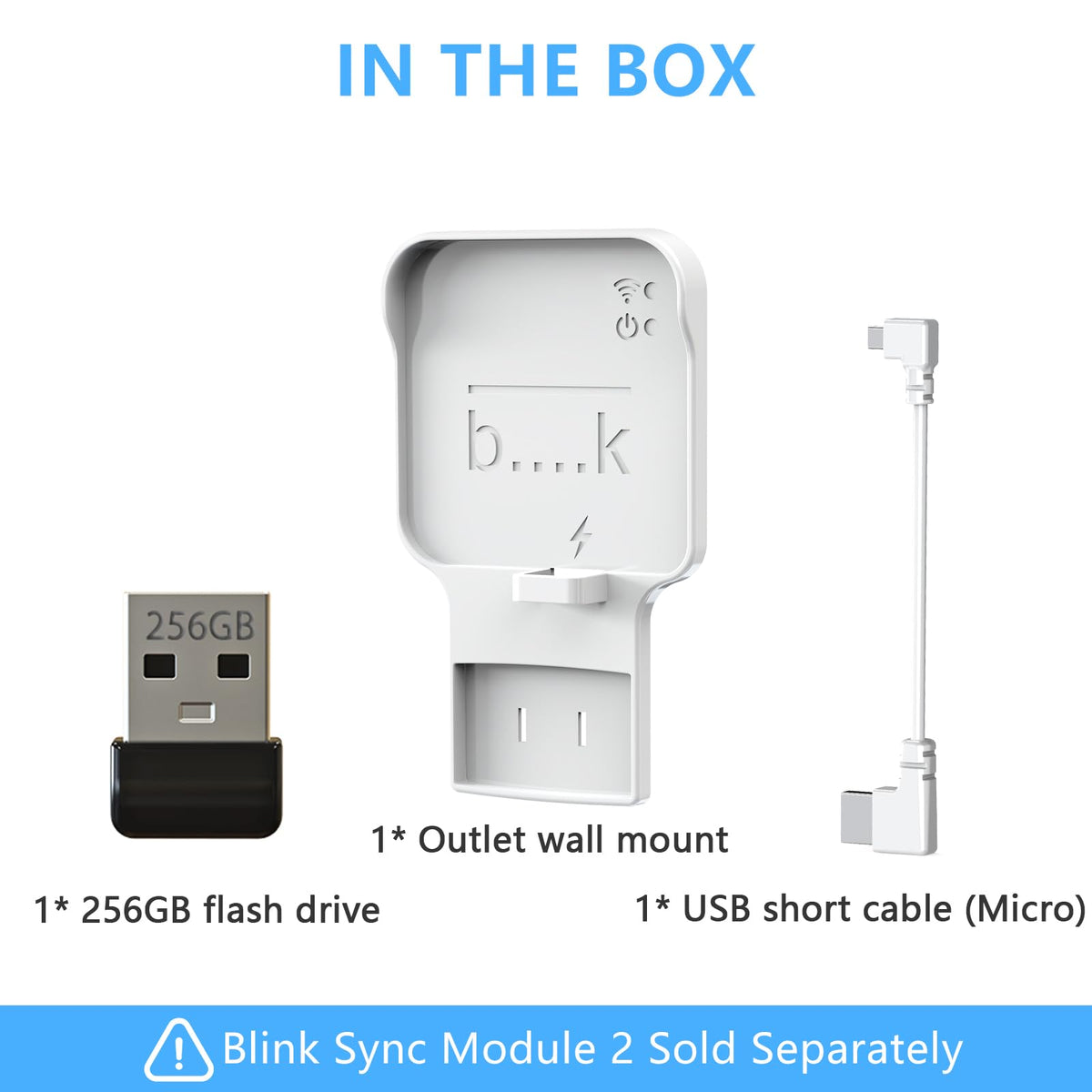 256GB USB Flash Drive with Outlet Wall Mount I95829