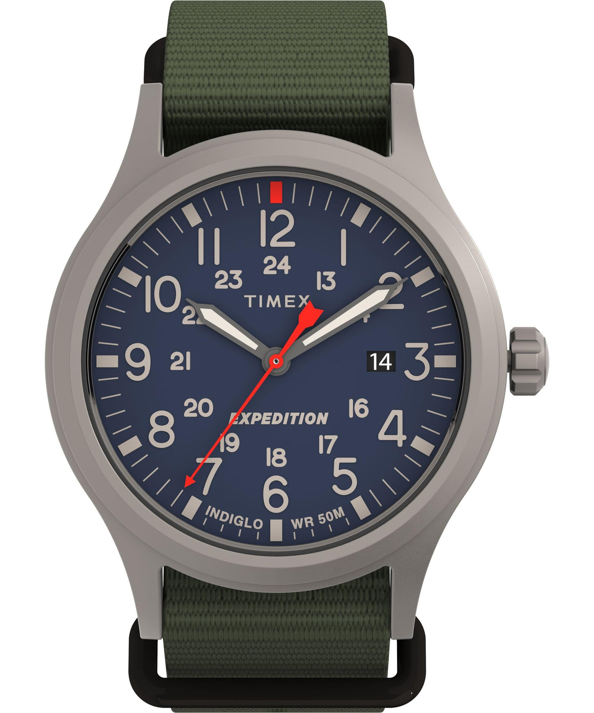 40mm Analog Watch with Luminous Hands and 50M Water Resistance N17093