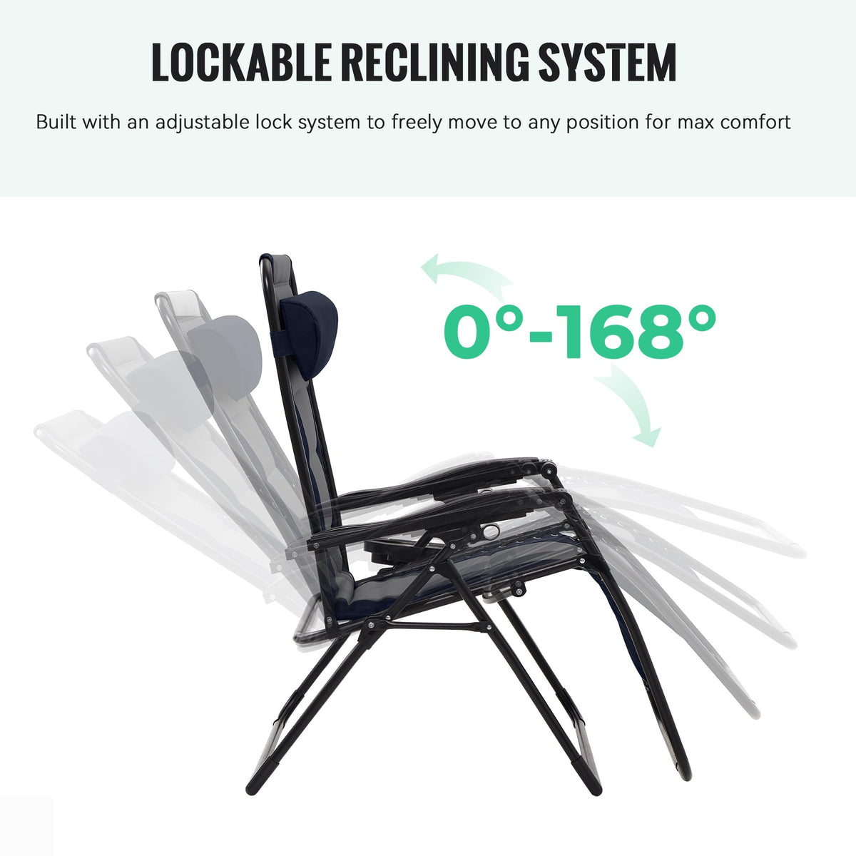 Oversized Zero Gravity Chairs Set of 2 V577406