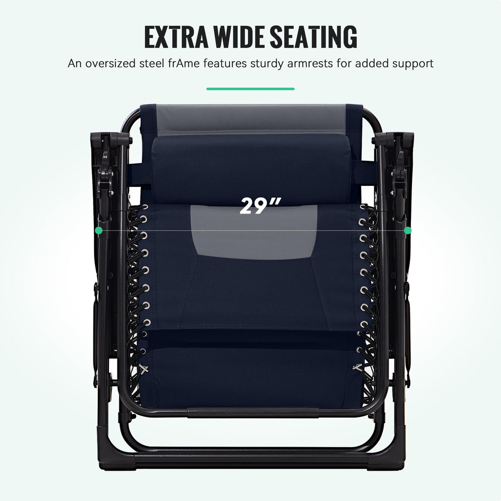 Oversized Zero Gravity Chairs Set of 2 V577406