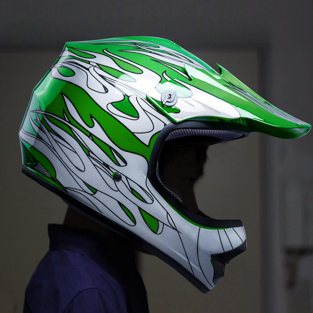 Youth Kids Motocross Helmet with Goggles and Gloves Z6627