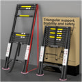 10.5 FT Aluminum Telescoping Ladder 330 Lbs O834