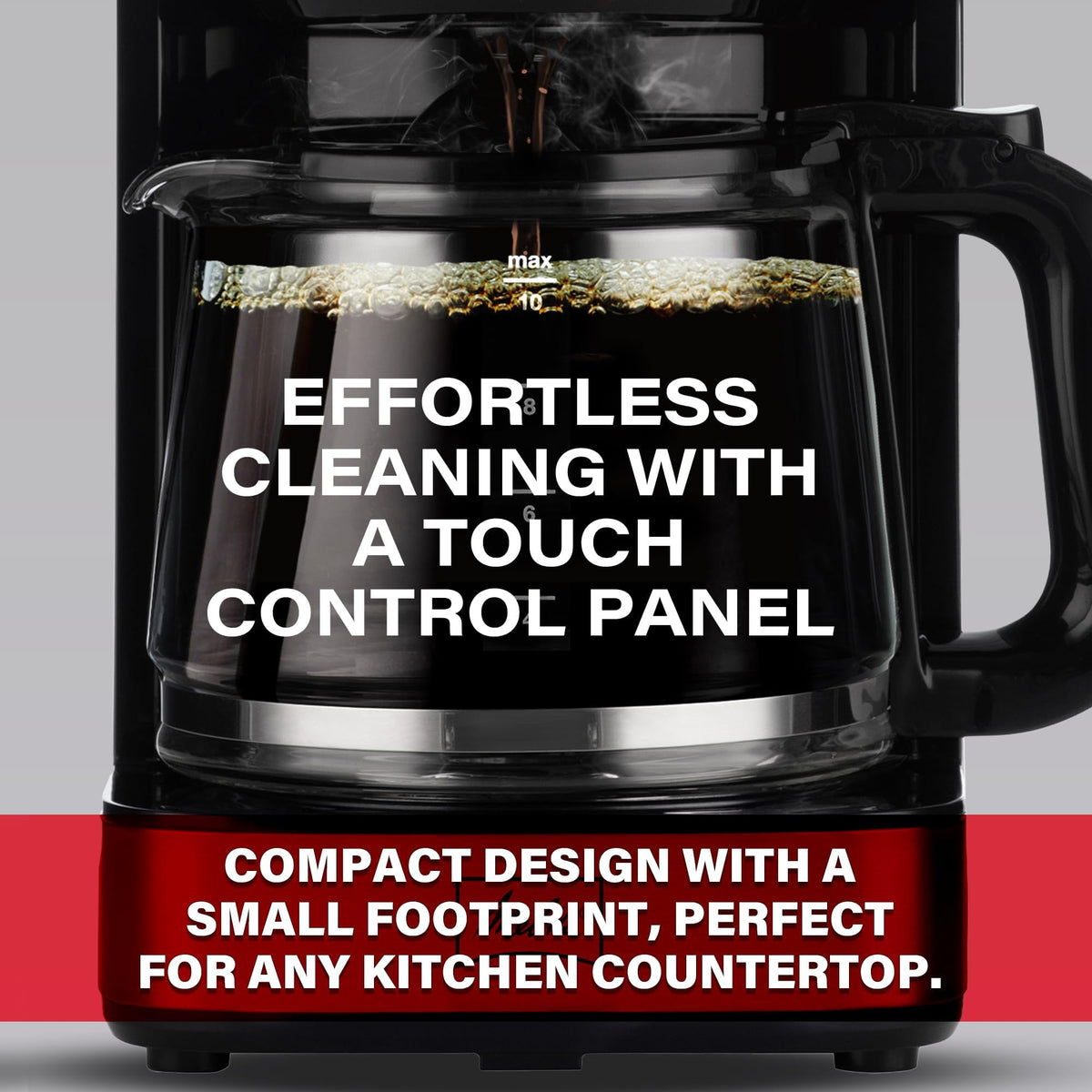 Glass Drip Coffee Maker with 10 Cup Carafe W58494