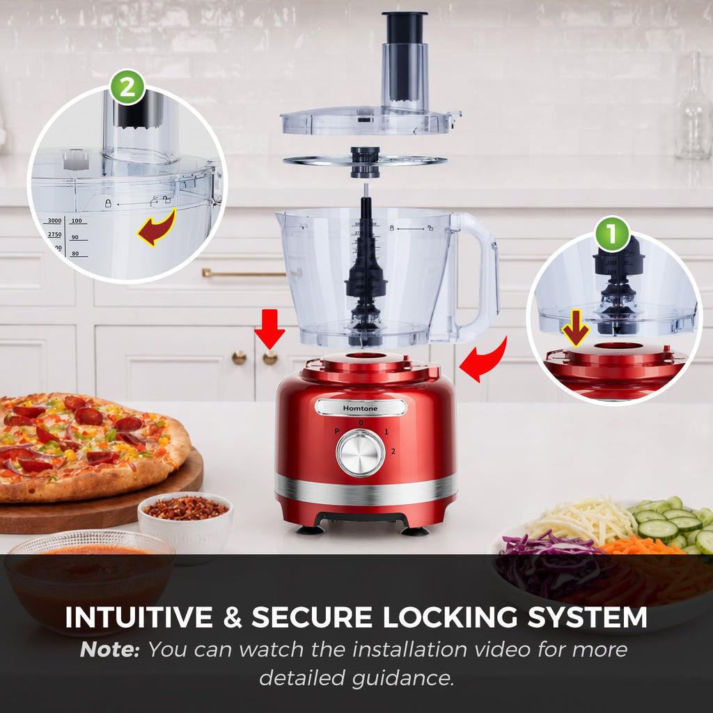 16 Cup Red Food Processor U652