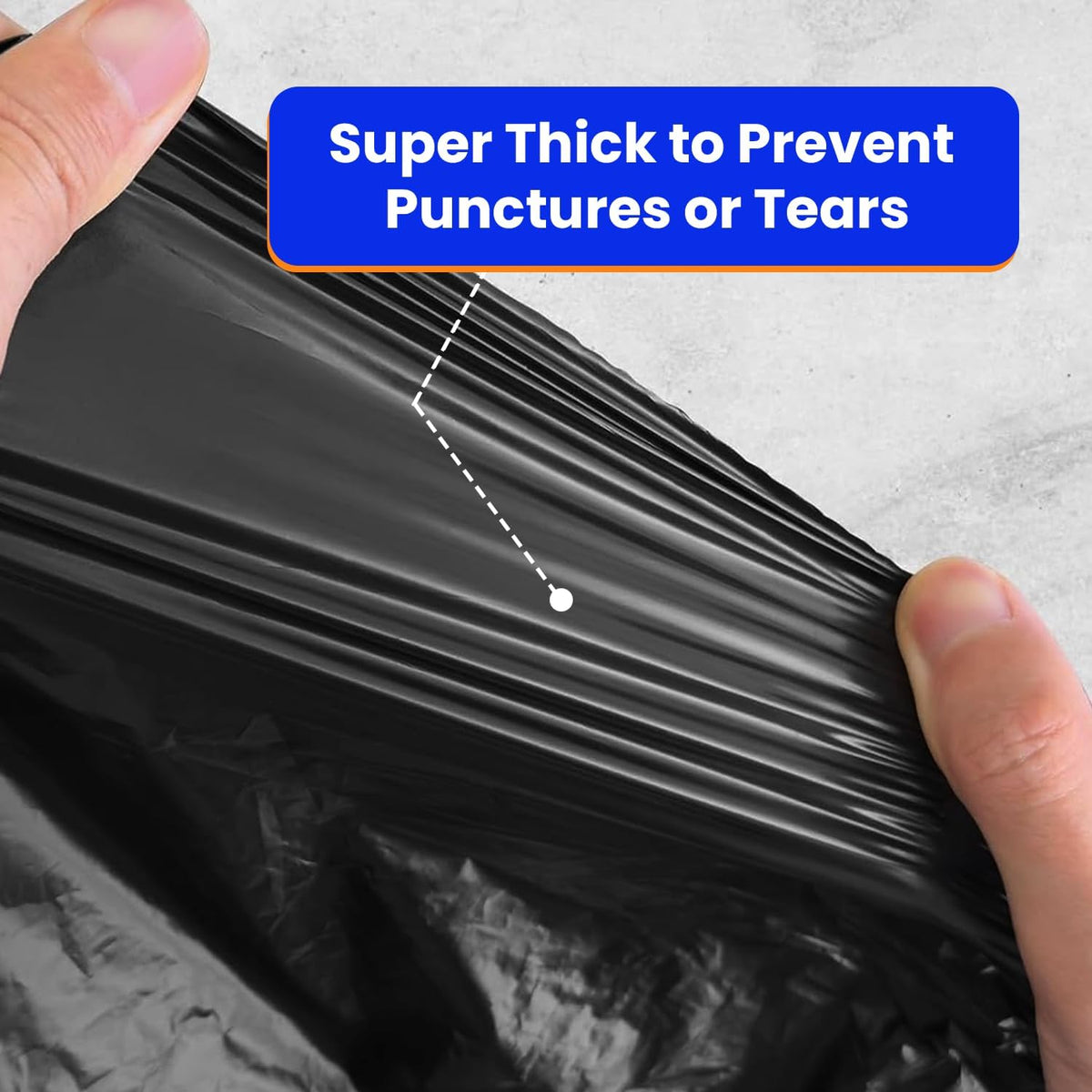 42 Gallon 32 Count Black 3 Mil Contractor Trash Bags O673