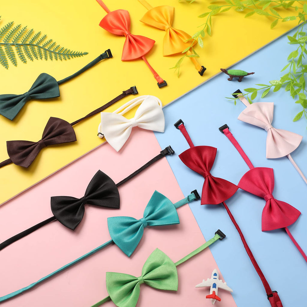 120 Pcs Dog Bow Ties with Adjustable Collar J89768