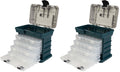 Portable Tool Box Small Parts Organizer with Drawers and Customizable Compartments Gray Pack of 2 X441