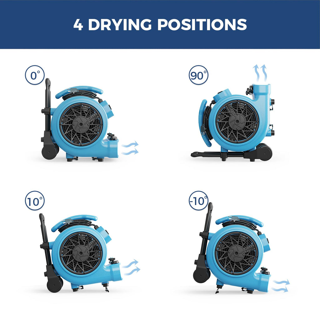 3 Speed Air Mover Carpet Drying Fan D658