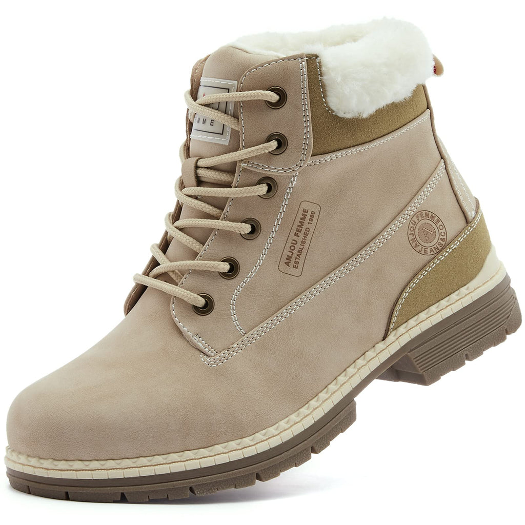 Waterproof Warm Fur Ankle Boots V428