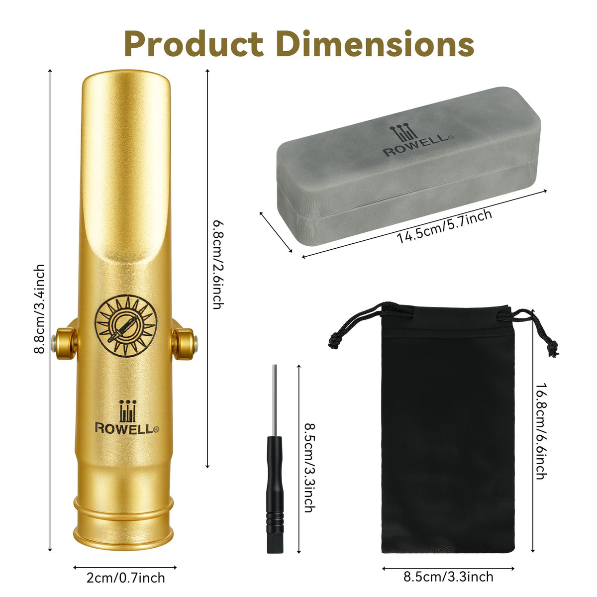 Alto Saxophone Metal Mouthpiece S204639