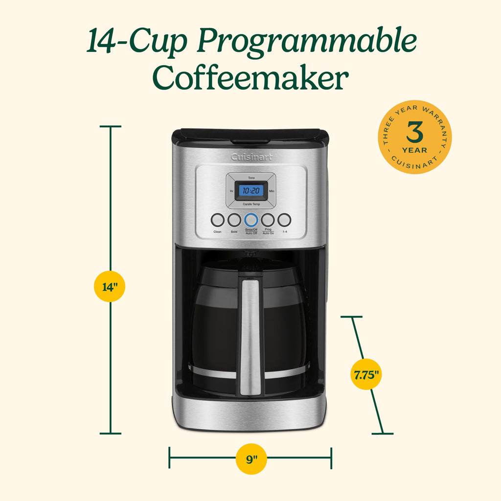 Programmable 14-Cup Glass Carafe Coffee Maker O18159